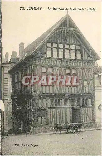 Cartes postales Joigny La Maison de Bois (XVe Siecle) Ane Donkey