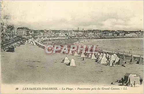 Cartes postales Les Salbes d'Olonne La Plage Panorama pris du Grand Casino