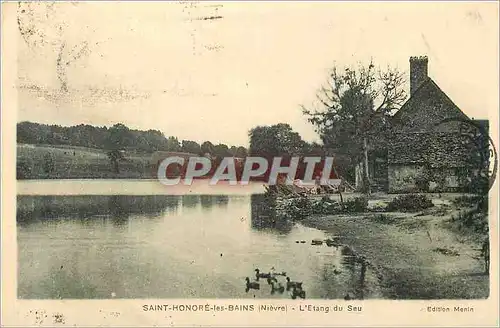 Cartes postales Saint Honore les Bains (Nievre) L'Etang du Seu