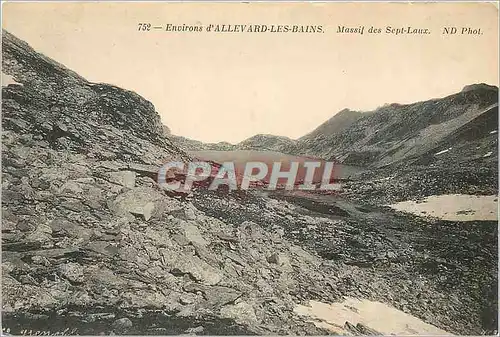 Cartes postales Environs d'Allevard les Bains Massif des Sept Laux