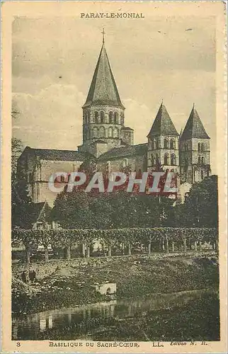 Cartes postales Paray le Monial Basilique du Sacre Coeur