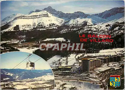 Cartes postales moderne Villard de Lans (Isere) alt 1040 200 m Le Balcon de Villard Les Glovettes au fond Le Cornafion 2