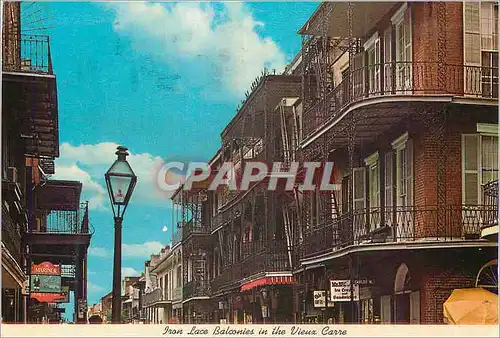 Cartes postales moderne New Orleans Iron Lace Balconies in the Vieux Carre American's most Interesting City