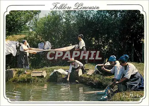 Cartes postales moderne De la Croisille sur Briance (Haute Vienne) avec le Concours de l'Eicolo Dau Mount Gargan Folklor