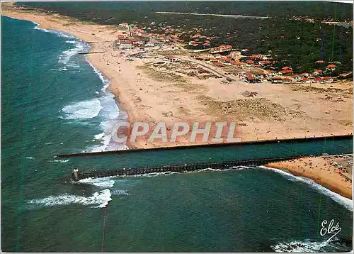 Cartes postales moderne Hossegor (Landes) Vue Generale de la Grande Plage avec la Sortie du Bourret