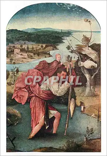 Cartes postales moderne Museum Boymans Van Beuningen Rotterdam Jheronimus 1450 1516 saint christopher