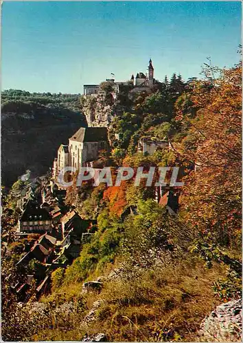 Cartes postales moderne Rocamadour Le Lot Terre des Merveilles Lieu de Pelerinage Celebre des le Moyen Age Le Chateau