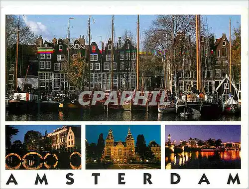 Cartes postales moderne Amsterdam Bateaux