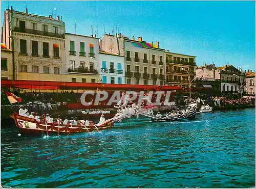 Cartes postales moderne Sete Les Joutes Bateau