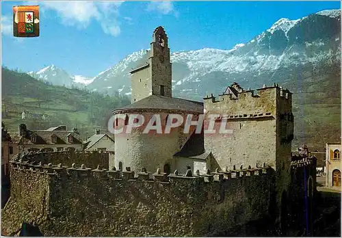 Cartes postales moderne Les Pyrenees Luz St Sauveur (Hautes Pyrenees) L'Eglise fortifiee (XIIe et XIVe siecles)