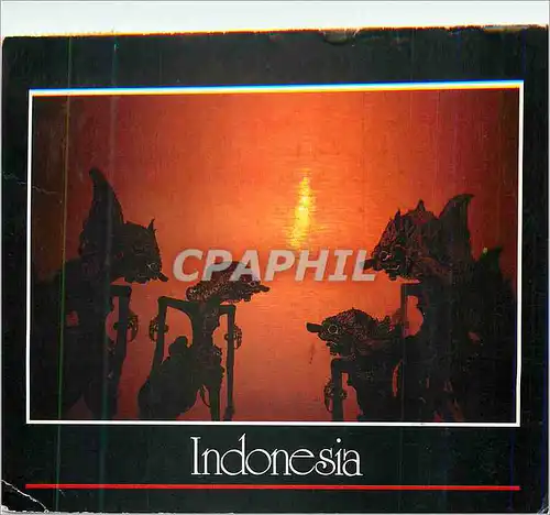 Cartes postales moderne Indonesia The Fabled Wayang Kulit a Shadowy world where Good and evil Contend