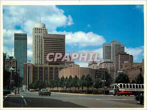 Cartes postales moderne Montreal Quebec Vue d'ensemble Montrant une partie de Montreal Bus Murray Hill