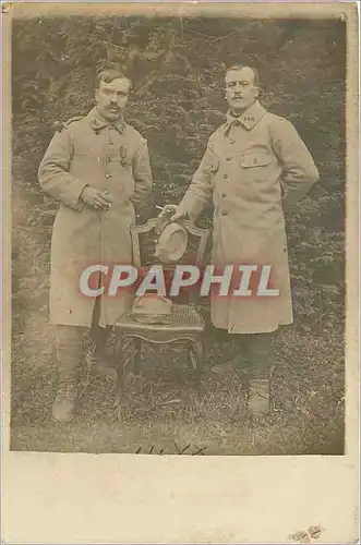 CARTE PHOTO Hommes Militaria (348 sur col)