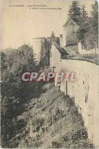 Cartes postales Langres Les Remparts G Marlin Galeries Reunies de l'Est