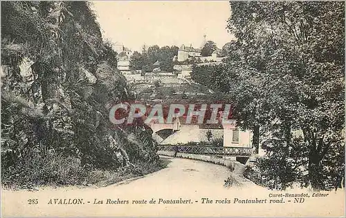 Cartes postales Avallon Les Rochers route de Pontaubert