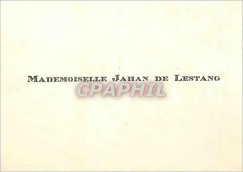 Carte de visite Mademoiselle Jahan De Lestang