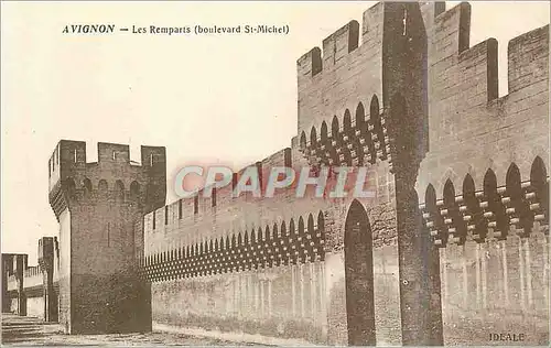 Cartes postales Avignon Les Remparts (Boulevard St Michel)