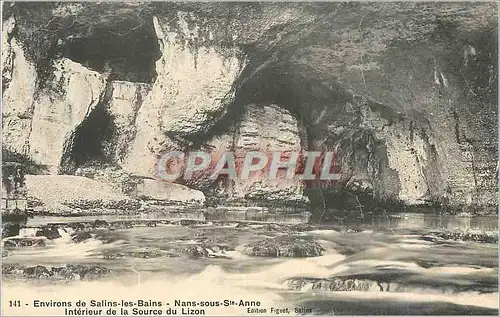 Cartes postales Environs de Salin les Bains Nans Sous Ste Anne Interieur de la Source du Lizon