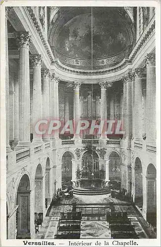 Cartes postales Versailles Interieur de la Chapelle Orgue