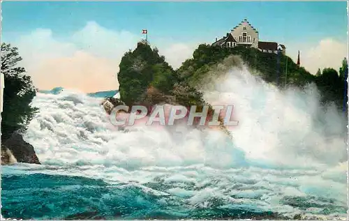 Cartes postales moderne Rheinfall und Schloss Laufen