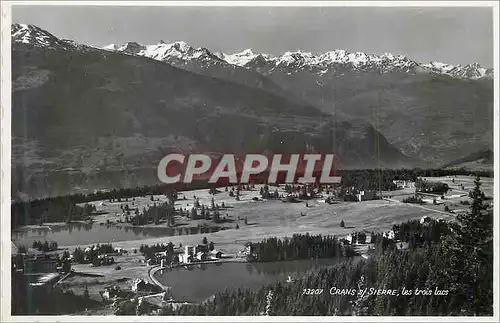 Cartes postales moderne Crans sur Sierre Les Trois Lacs