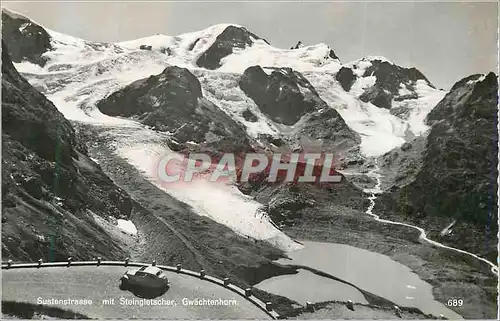 Cartes postales moderne Sustenstrasse mit Steingletscher Gwachtenhorn