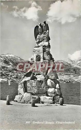 Cartes postales moderne Gotthard Hospiz Fliegerdenkmal Oiseaux