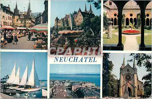 Cartes postales moderne Neuchatel Bateaux