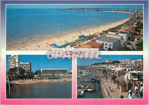 Cartes postales moderne Royan La Grande Plage et le Boulevard Garnier La Plage de Foncillon et le Palais des Congres Le