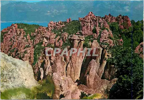 Cartes postales moderne Piana Corse Ile de Beaute Le Tribunal (Le Juge l'accuse Le Jury)