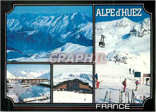 Cartes postales moderne Alpe d'Huez Isere Altitude 1860 3350m