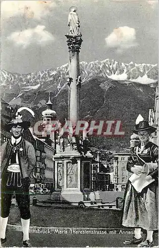 Cartes postales moderne Innsbruck Maria Theresienstrasse mit Annasaule Folklore