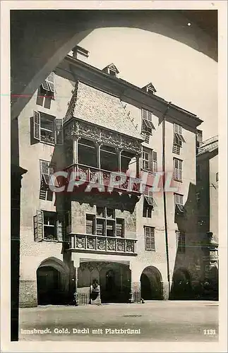 Cartes postales moderne Innsbruck Gold Dachl mit Platzbrunni