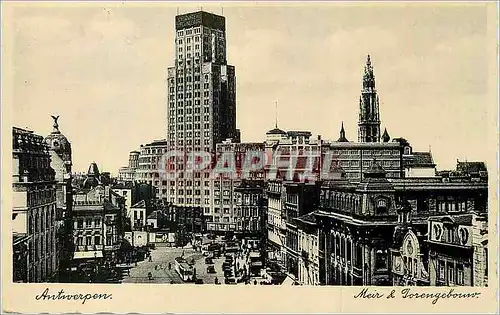 Cartes postales Antwerpen Anvers Meir et Torengebouw