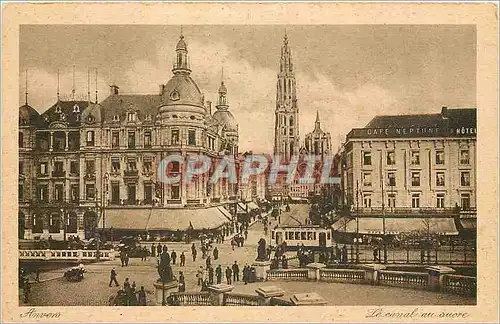 Cartes postales Anvers le Canal au Sucre Tramway