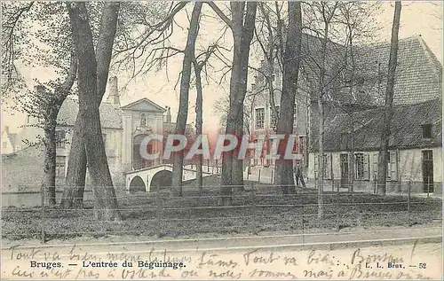 Cartes postales Bruges l'Entree du Beguinage