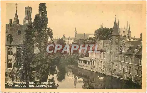 Cartes postales Bruges Quai du Rosaire