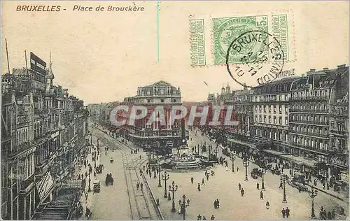 Cartes postales Bruxelles Place de Brouckere