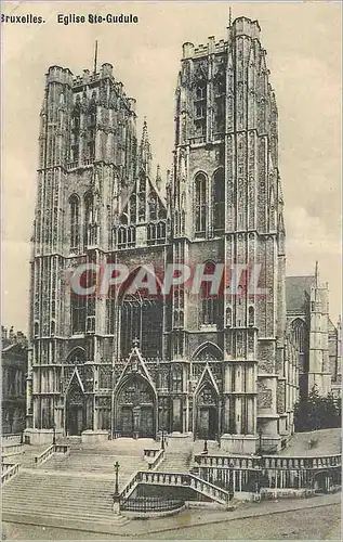 Cartes postales Bruxelles Eglise Ste Gudule