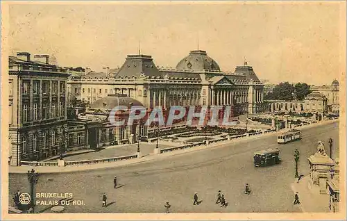 Cartes postales Bruxelles Palais du Roi Tramway