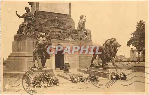 Cartes postales Bruxelles Tombeau du Soldat Lion