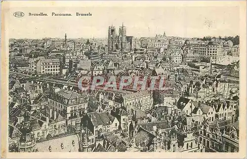 Cartes postales Bruxelles Panorama Brussels pris de la Tour de l'Hotel de Ville