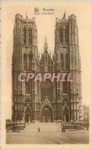 Cartes postales Bruxelles Eglise Sainte Gudule