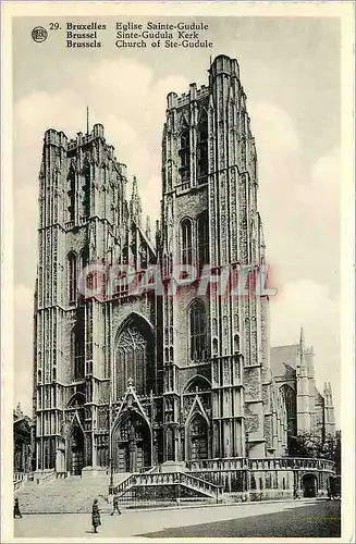 Cartes postales Bruxelles Eglise Sainte Gudule