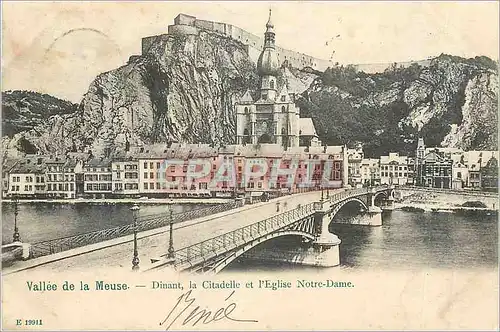 Cartes postales Vallee de la Meuse Dinant La Citadelle et l'Eglise Notre Dame