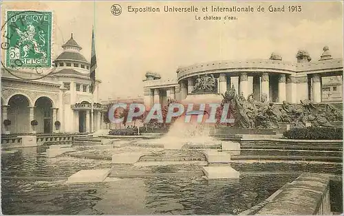 Cartes postales Exposition Universelle et Internationale de Gand 1913 Le Chateau d'eau