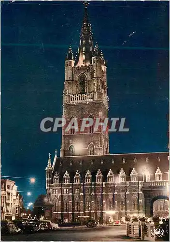 Cartes postales moderne Gent Gand Illumination du Beffroi