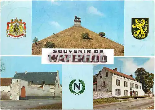 Cartes postales moderne Souvenir de Waterloo Ferme du Caillou Ferme de la Haie Sainte Militaria