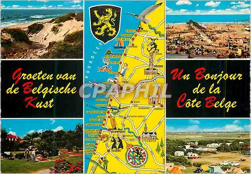 Cartes postales moderne Un Bonjour de la Cote Belge