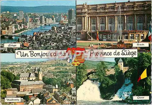 Cartes postales moderne Un Bonjour de la Province de Liege Spa Malmedy Coo